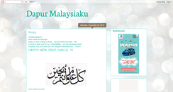 Desktop Screenshot of dapurmalaysia.blogspot.com