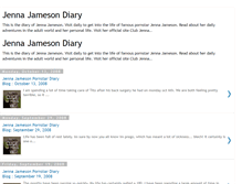 Tablet Screenshot of jennajamesondiary.blogspot.com
