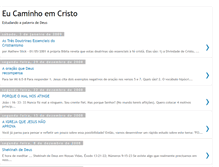 Tablet Screenshot of eucaminhoemcristo.blogspot.com