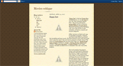 Desktop Screenshot of moviescritique.blogspot.com