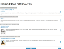 Tablet Screenshot of famousindians.blogspot.com