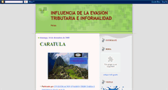 Desktop Screenshot of investigacionevasiontributaria.blogspot.com