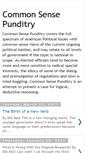 Mobile Screenshot of commonsensepunditry.blogspot.com