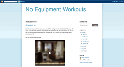 Desktop Screenshot of noequipmentworkouts.blogspot.com