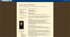 Desktop Screenshot of pastorstevesmusings.blogspot.com