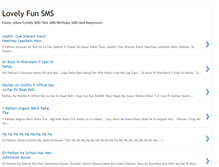 Tablet Screenshot of lovelyfunsms.blogspot.com