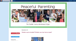 Desktop Screenshot of jen-peacefulparenting.blogspot.com