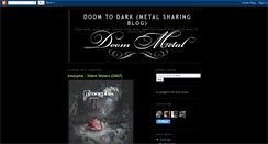 Desktop Screenshot of doomtodark.blogspot.com