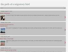 Tablet Screenshot of migratoryblondie.blogspot.com