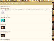 Tablet Screenshot of canticosespirituales.blogspot.com