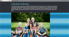 Desktop Screenshot of bushelofbrooks.blogspot.com