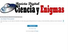 Tablet Screenshot of cienciayenigmas.blogspot.com