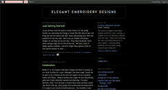 Desktop Screenshot of elegantembroiderydesigns.blogspot.com