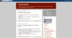 Desktop Screenshot of liberalpatriots.blogspot.com