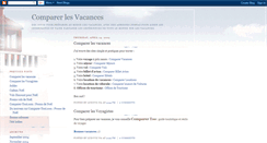 Desktop Screenshot of comparer-vacances.blogspot.com