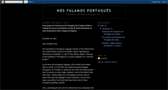Desktop Screenshot of nosfalamosportugues.blogspot.com