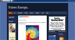 Desktop Screenshot of faires-europa.blogspot.com