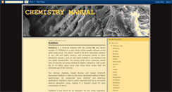 Desktop Screenshot of chemistrymanual.blogspot.com