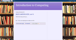 Desktop Screenshot of introduction-to-computing.blogspot.com