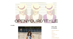 Desktop Screenshot of openyourstyle.blogspot.com