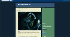 Desktop Screenshot of intdis4summer09.blogspot.com