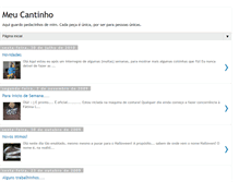 Tablet Screenshot of meucantinhodaslembrancas.blogspot.com