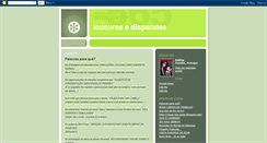 Desktop Screenshot of loucurasedisparates.blogspot.com