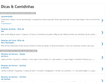Tablet Screenshot of dicasecomidinhas.blogspot.com