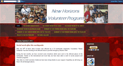 Desktop Screenshot of newhorizonsvolunteerprogram.blogspot.com