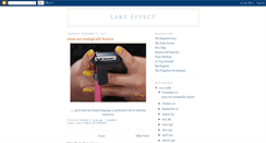Desktop Screenshot of lakeeffects.blogspot.com
