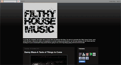 Desktop Screenshot of filthyhousemusic.blogspot.com