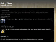 Tablet Screenshot of goingglass21.blogspot.com