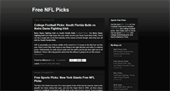 Desktop Screenshot of free-nflpicks.blogspot.com