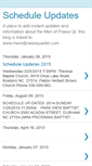 Mobile Screenshot of men-of-praise-schedule.blogspot.com