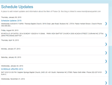 Tablet Screenshot of men-of-praise-schedule.blogspot.com