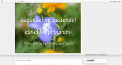 Desktop Screenshot of esneklikprogrami.blogspot.com