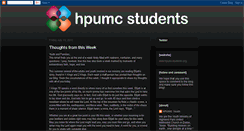 Desktop Screenshot of hpumcstudents.blogspot.com