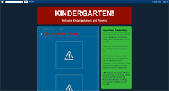 Desktop Screenshot of kindergarten0708.blogspot.com