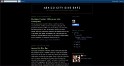 Desktop Screenshot of mexicocitydivebars.blogspot.com