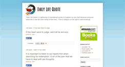 Desktop Screenshot of dailylifequote.blogspot.com