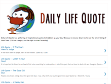 Tablet Screenshot of dailylifequote.blogspot.com