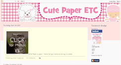 Desktop Screenshot of cutepaperetc.blogspot.com