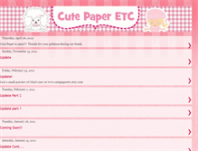 Tablet Screenshot of cutepaperetc.blogspot.com