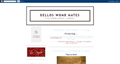 Desktop Screenshot of dellosfamilywombmates.blogspot.com