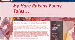 Desktop Screenshot of myhareraisingbunnytales.blogspot.com