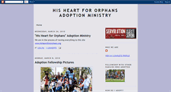 Desktop Screenshot of hisheartfororphans.blogspot.com