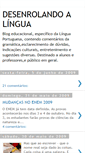 Mobile Screenshot of desenrolandoalingua2009.blogspot.com