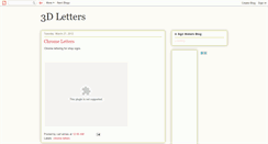 Desktop Screenshot of 3d-letters.blogspot.com