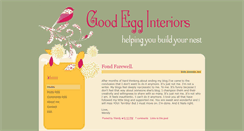 Desktop Screenshot of goodegginteriors.blogspot.com