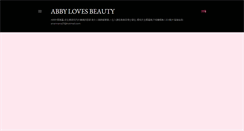 Desktop Screenshot of abbylovesbeauty.blogspot.com
